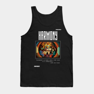 Harmony, Abstract, pop culture, white text Tank Top